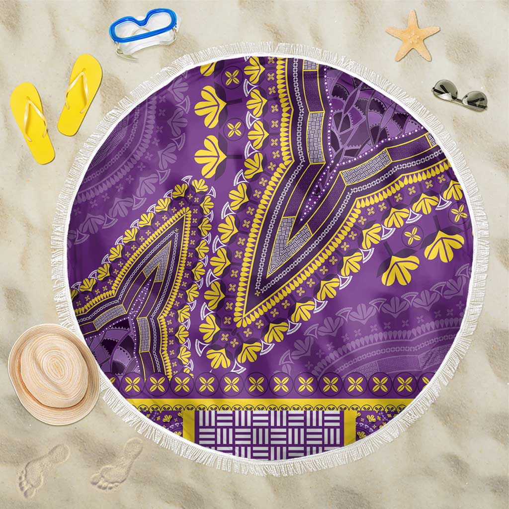 Dashiki Beach Blanket Luxury Afro - Violet