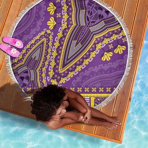 Dashiki Beach Blanket Luxury Afro - Violet