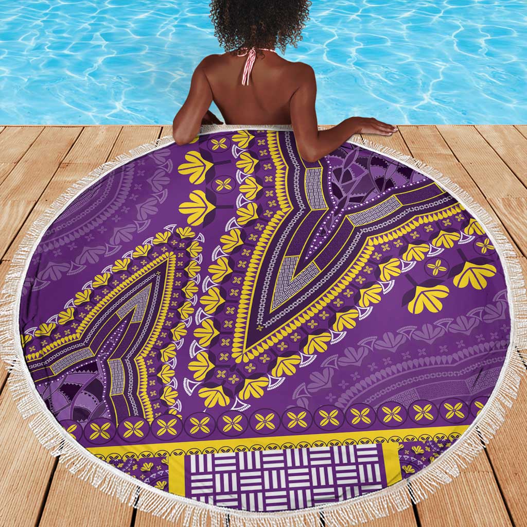 Dashiki Beach Blanket Luxury Afro - Violet