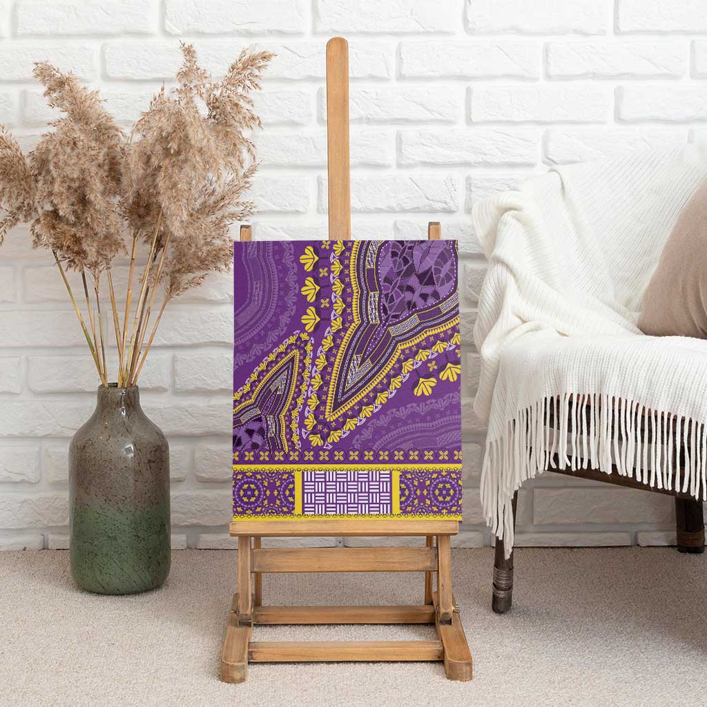 Dashiki Canvas Wall Art Luxury Afro - Violet