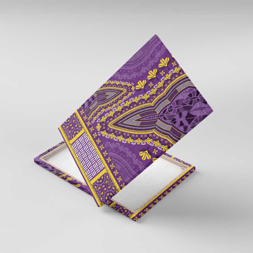 Dashiki Canvas Wall Art Luxury Afro - Violet