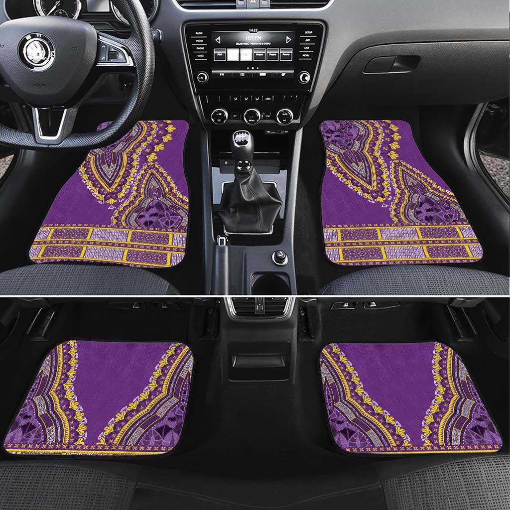 Dashiki Car Mats Luxury Afro - Violet