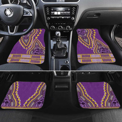 Dashiki Car Mats Luxury Afro - Violet