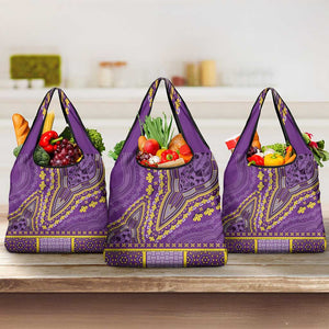 Dashiki Grocery Bag Luxury Afro - Violet