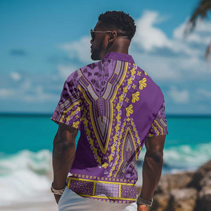 Dashiki Hawaiian Shirt Luxury Afro - Violet