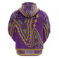 Dashiki Hoodie Luxury Afro - Violet