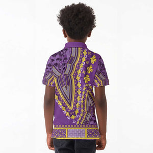 Dashiki Kid Polo Shirt Luxury Afro - Violet