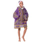 Dashiki KId Wearable Blanket Hoodie Luxury Afro - Violet