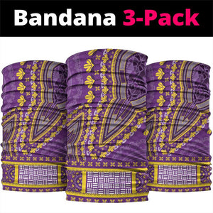 Dashiki Neck Gaiter Luxury Afro - Violet LT7