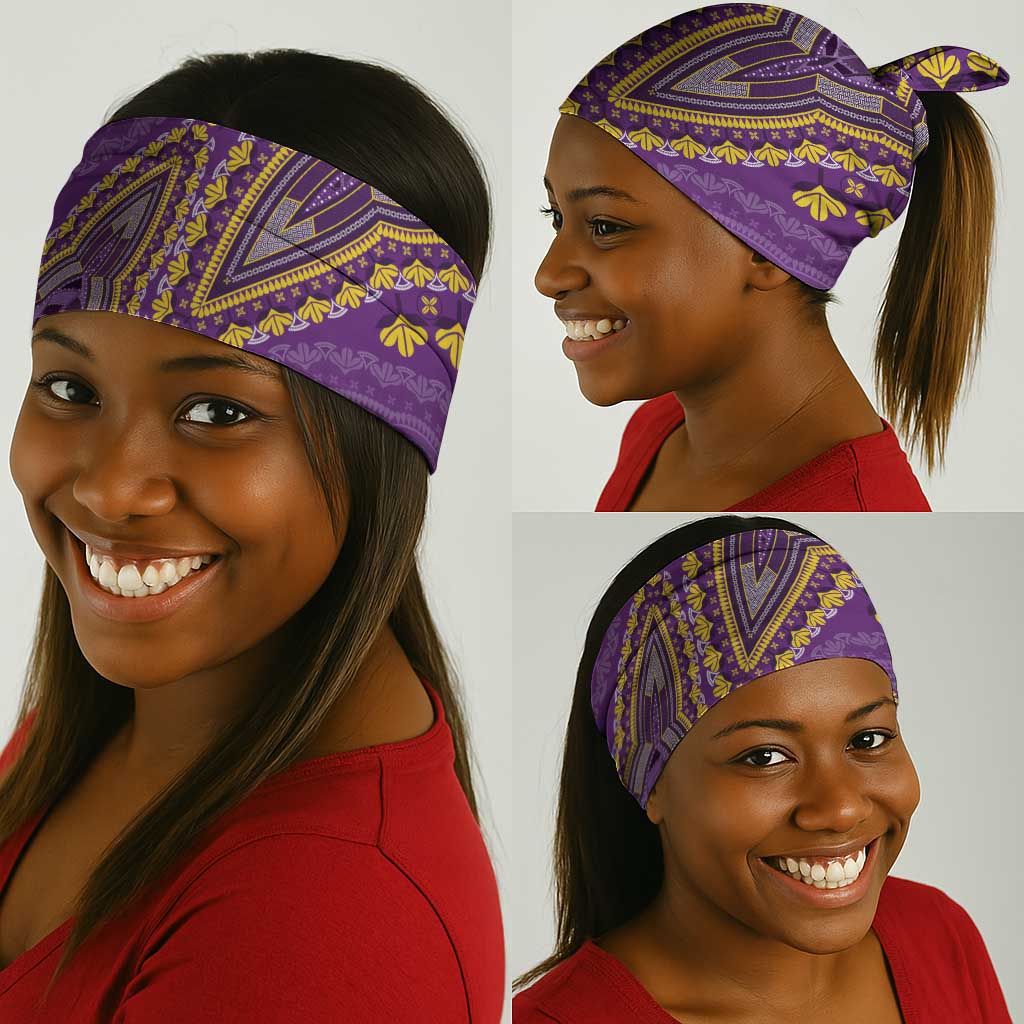 Dashiki Neck Gaiter Luxury Afro - Violet LT7