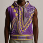 Dashiki Sleeveless Hoodie Luxury Afro - Violet - African Pride