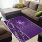 Lupus Awareness Purple Ribbon Butterfly Area Rug Hope