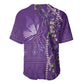 Lupus Awareness Purple Ribbon Butterfly Baseball Jersey Hope