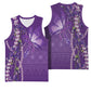 Lupus Awareness Purple Ribbon Butterfly Basketball Jersey Hope