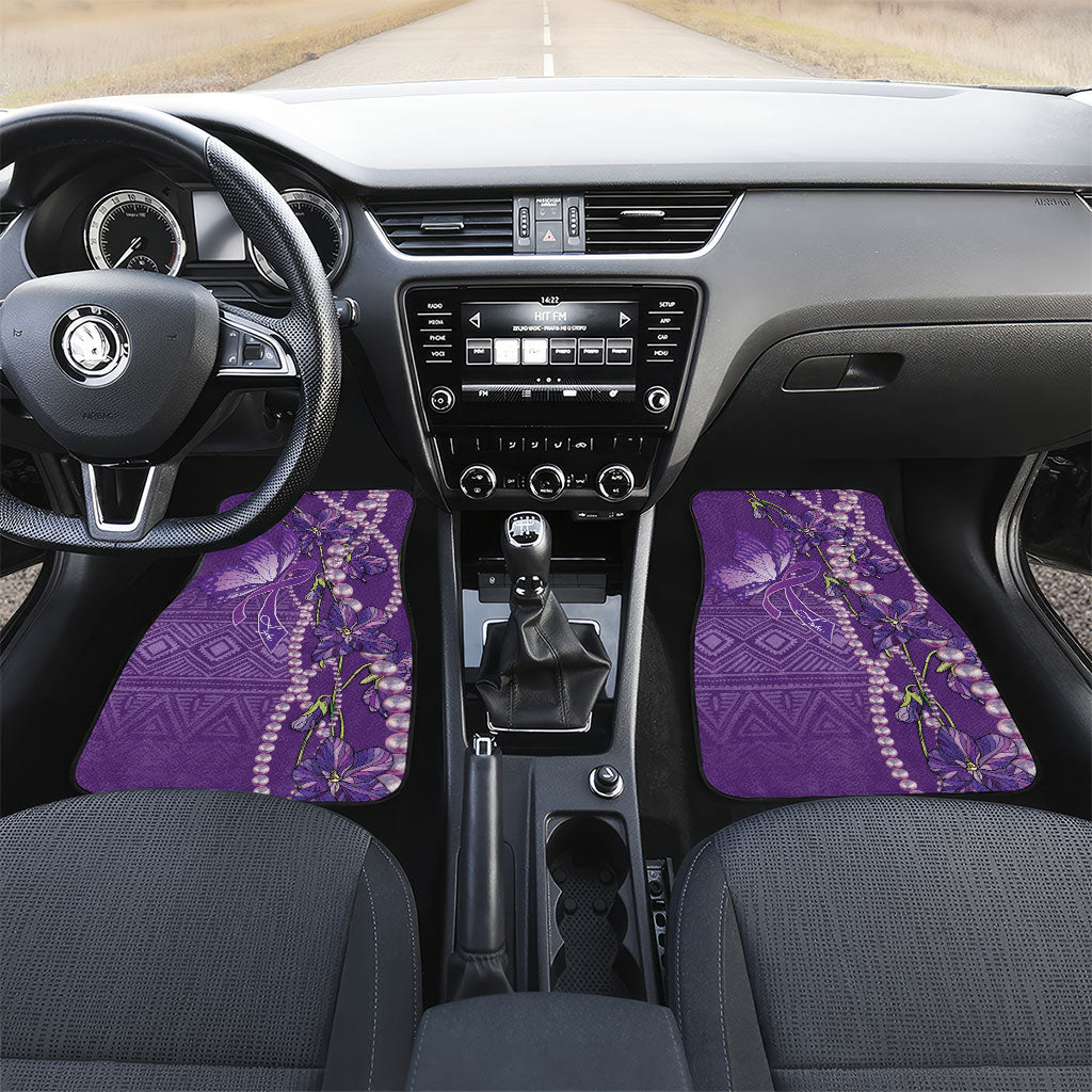 Lupus Awareness Purple Ribbon Butterfly Car Mats Hope