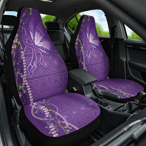 Lupus Awareness Purple Ribbon Butterfly Car Seat Cover Hope