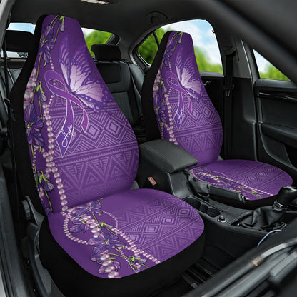 Lupus Awareness Purple Ribbon Butterfly Car Seat Cover Hope