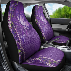 Lupus Awareness Purple Ribbon Butterfly Car Seat Cover Hope
