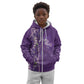 Lupus Awareness Purple Ribbon Butterfly Kid Hoodie Hope