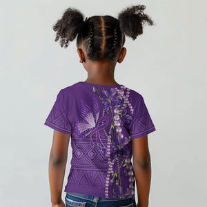 Lupus Awareness Purple Ribbon Butterfly Kid T shirt Hope