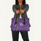 Lupus Awareness Purple Ribbon Butterfly Leather Bag Hope