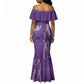 Lupus Awareness Purple Ribbon Butterfly Mermaid Dress Hope
