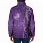 Lupus Awareness Purple Ribbon Butterfly Padded Jacket Hope