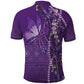 Lupus Awareness Purple Ribbon Butterfly Polo Shirt Hope