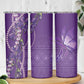 Lupus Awareness Purple Ribbon Butterfly Skinny Tumbler Hope