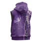Lupus Awareness Purple Ribbon Butterfly Sleeveless Hoodie Hope