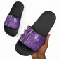 Lupus Awareness Purple Ribbon Butterfly Slide Sandals Hope