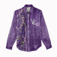 Lupus Awareness Purple Ribbon Butterfly Women Casual Shirt Hope