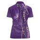 Lupus Awareness Purple Ribbon Butterfly Women Polo Shirt Hope