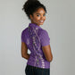 Lupus Awareness Purple Ribbon Butterfly Women Polo Shirt Hope