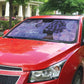 Lupus Awareness Afro Girl - Proud Survivor Auto Sun Shade Ankara Pattern