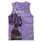 Lupus Awareness Afro Girl - Proud Survivor Basketball Jersey Ankara Pattern