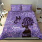Lupus Awareness Afro Girl - Proud Survivor Bedding Set Ankara Pattern