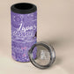 Lupus Awareness Afro Girl - Proud Survivor 4 in 1 Can Cooler Tumbler Ankara Pattern