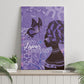 Lupus Awareness Afro Girl - Proud Survivor Canvas Wall Art Ankara Pattern