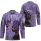 Lupus Awareness Afro Girl - Proud Survivor Hockey Jersey Ankara Pattern
