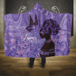Lupus Awareness Afro Girl - Proud Survivor Hooded Blanket Ankara Pattern