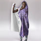 Lupus Awareness Afro Girl - Proud Survivor Hooded Blanket Ankara Pattern