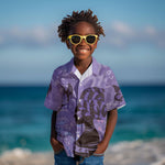 Lupus Awareness Afro Girl - Proud Survivor Kid Hawaiian Shirt Ankara Pattern