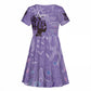 Lupus Awareness Afro Girl - Proud Survivor Kid Short Sleeve Dress Ankara Pattern