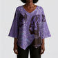 Lupus Awareness Afro Girl - Proud Survivor Kimono Sleeve Blouse Ankara Pattern