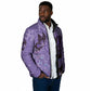 Lupus Awareness Afro Girl - Proud Survivor Padded Jacket Ankara Pattern