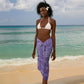 Lupus Awareness Afro Girl - Proud Survivor Sarong Ankara Pattern