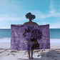 Lupus Awareness Afro Girl - Proud Survivor Sarong Ankara Pattern