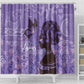 Lupus Awareness Afro Girl - Proud Survivor Shower Curtain Ankara Pattern