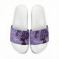 Lupus Awareness Afro Girl - Proud Survivor Slide Sandals Ankara Pattern
